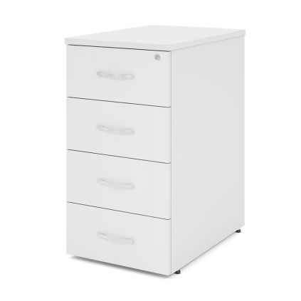 Kontejner Impress 40,6 x 60 cm - 4 zásuvky (ke stolu Impress 76 cm), bílá