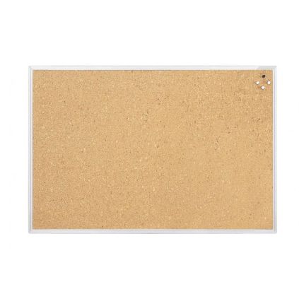 Korková nástěnka Magnetoplan 90 x 60 cm, hliník