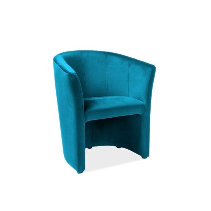 Křeslo Cuba Velvet, tyrkysová