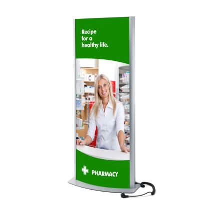 LED světelný totem ACTIVE 2xA1, hliník