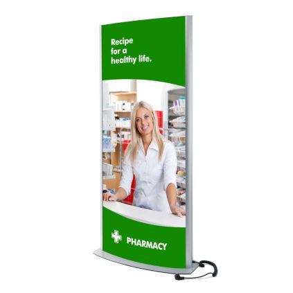 LED světelný totem ACTIVE 70 x 200 cm, hliník