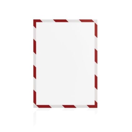 Magnetický bezpečnostní rámeček Magnetofix A4 - 5 ks/bal, červená
