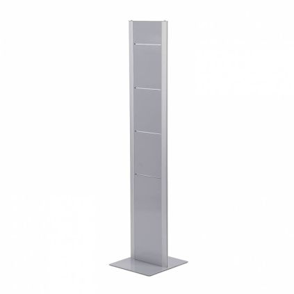 Brožurový totem, oboustranný, stříbrná