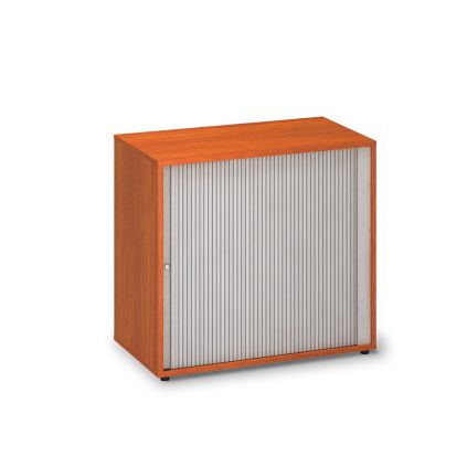 Nízká žaluziová skříň ProOffice 80 x 45 x 73,5 cm, třešeň
