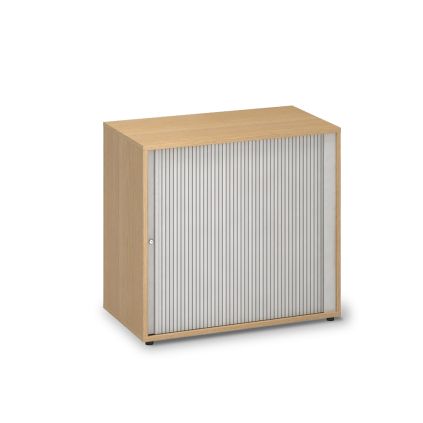 Nízká žaluziová skříň ProOffice 80 x 45 x 74,2 cm, buk