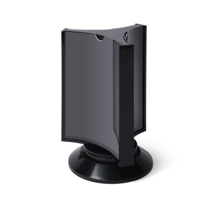 Otočný menu stojánek třístranný, formát DL (pro 22 × 9,9 cm), černá