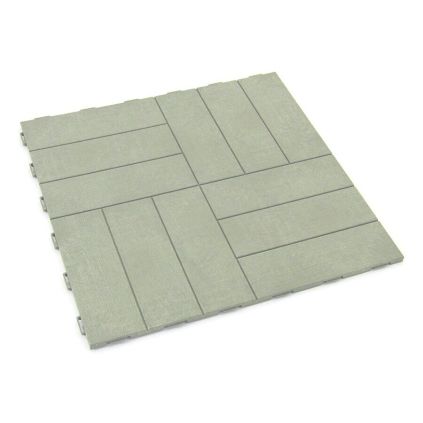 Plastová dlažba Linea Marte 56,3 x 56,3 x 1,3 cm, světle šedá