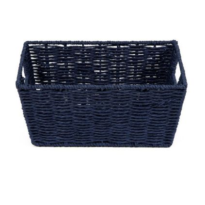 Pletený košík Compactor 31 x 24 x 14 cm, modrá