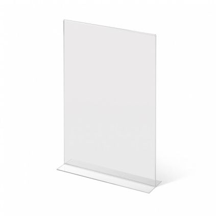 Plexi stojánek typu T na výšku, formát A3, čirá