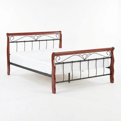 Postel Veronica 160 cm, třešeň / černá