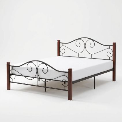 Postel Violetta 120 cm, třešeň / černá