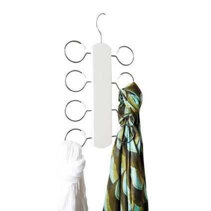 Ramínko na šátky Compactor Scarf Lotus, bílá