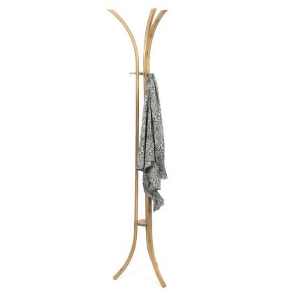 Bambusový věšák na oblečení Compactor Bamboo, hnědá