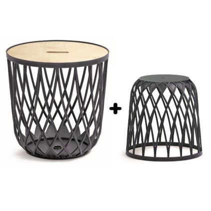 Set univerzálních košů, 4 + 1, antracit