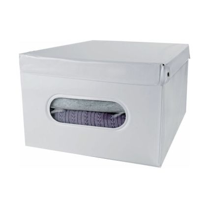 Skládací úložná krabice Compactor 50 x 40 x 25 cm, bílá
