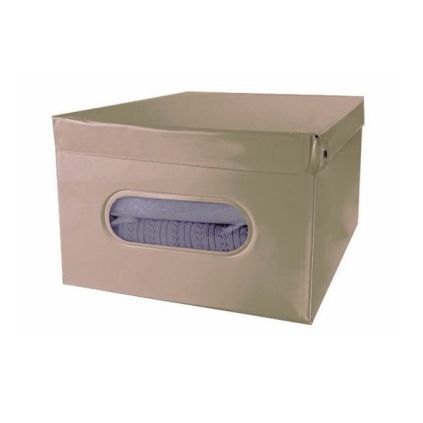 Skládací úložná krabice Compactor 50 x 40 x 25 cm, béžová