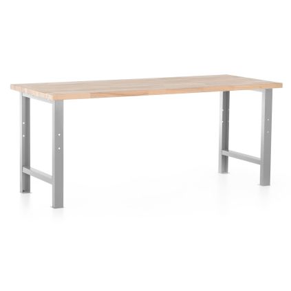 Dílenský stůl Basic, 200 x 80 cm, šedá - ral 7038