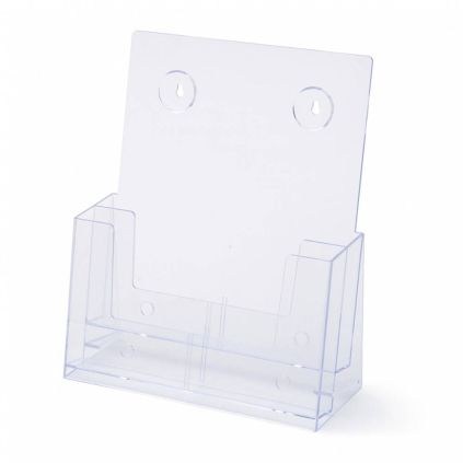Stojánek na letáky formátu A4, 2 kapsy, čirá