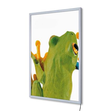 Světelný LED klaprám A1, profil 19 mm, hliník