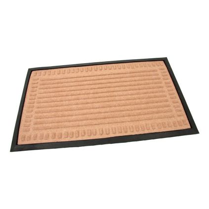 Textilní čisticí rohož Stripes Deco 45 x 75 x 0,8 cm, béžová