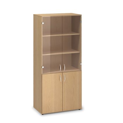 Vysoká skříň ProOffice 80 x 47 x 178 cm, buk