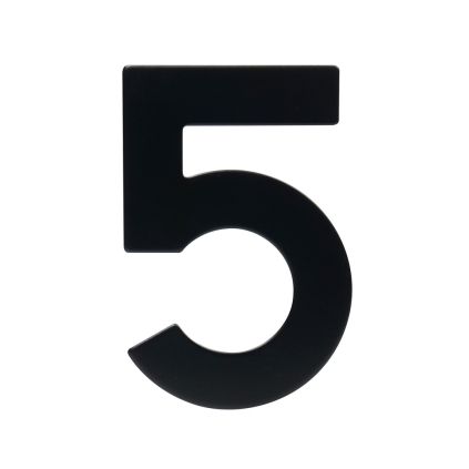 Domovní číslo "5", RN.95L, černá