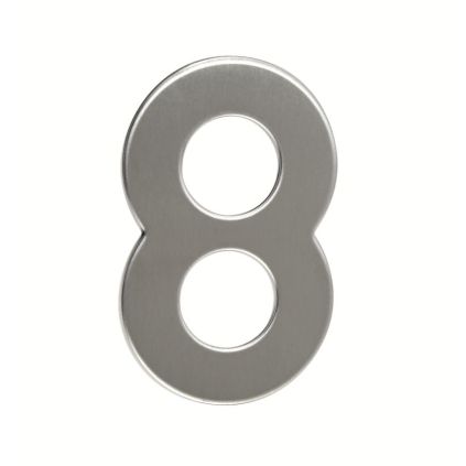 Domovní číslo "8", RN.95L, nerez