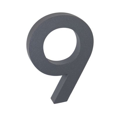 Domovní číslo "9", RN.100LV, strukturované, antracit