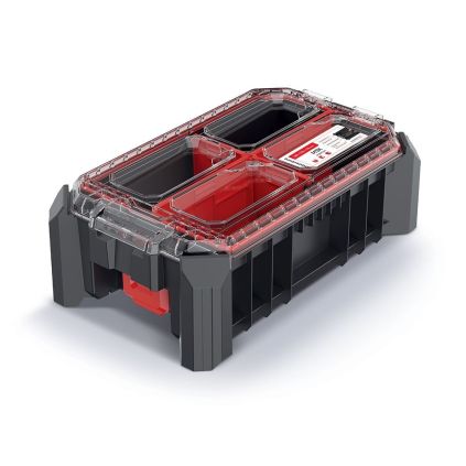 Organizér C, 36,8 cm, vysoký s přihrádkami, černá