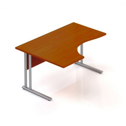 Ergonomický stůl Visio 140 x 100 cm, levý, třešeň
