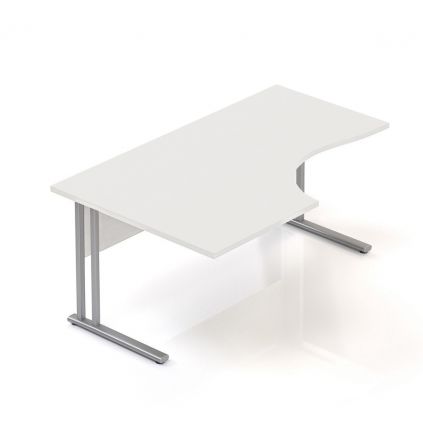 Ergonomický stůl Visio 160 x 100 cm, levý, bílá
