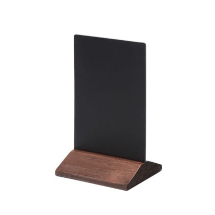Dřevěný menu stojánek 10 x 15 cm, tmavě hnědá