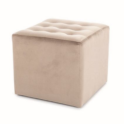 Taburet Lori Velvet, světle hnědá