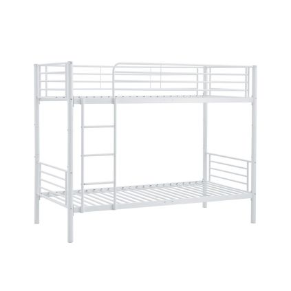 Postel Bunky 90 x 200 cm, patrová, bílá