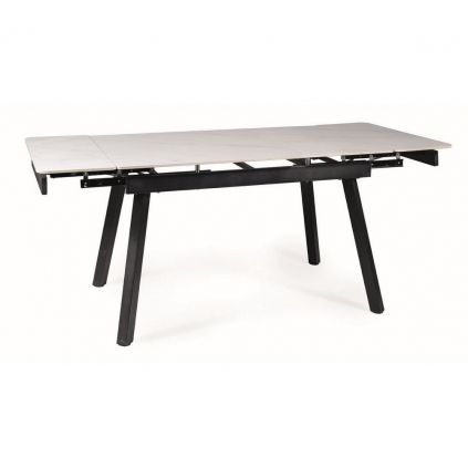 Jídelní stůl Johanes 120 cm, mramor / černá