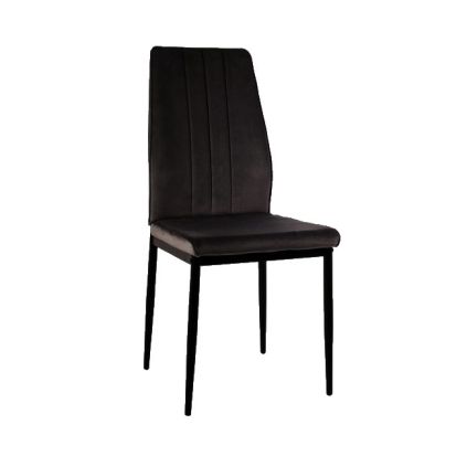 Jídelní židle Atom Velvet, černá