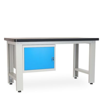 Dílenský stůl Solid MDF-10, 150 cm, závěsný box, černá