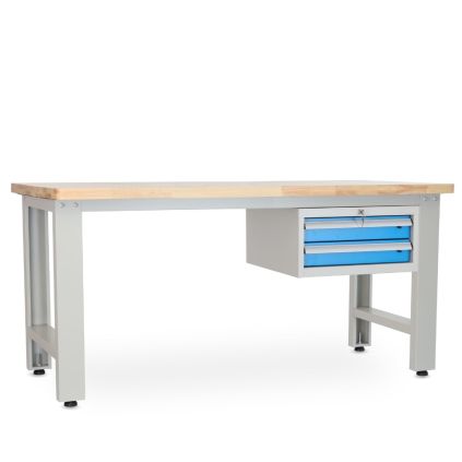 Dílenský stůl Solid OAK-02, 180 cm, závěsný box, dub