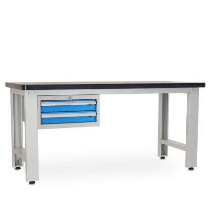 Dílenský stůl Solid MDF-20, 180 cm, závěsný box, černá