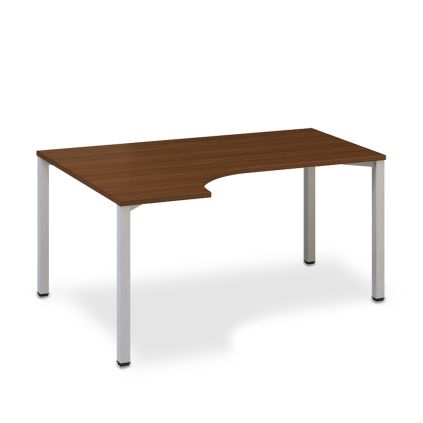 Ergonomický stůl ProOffice B 180 x 120 cm, levý, ořech