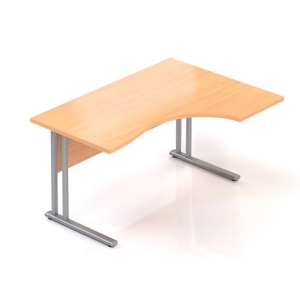 Ergonomický stůl Visio 140 x 100 cm, pravý, buk