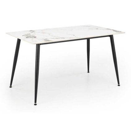 Jídelní stůl Webster 140 cm, mramor / černá