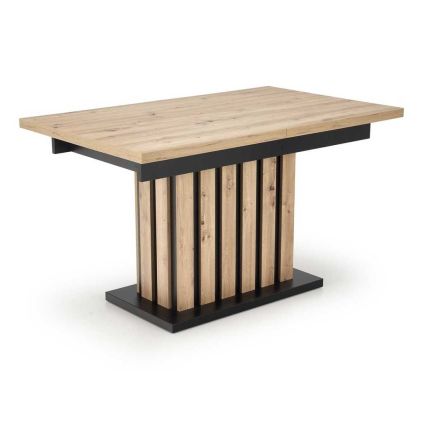 Jídelní stůl Lamello 160 cm, dub artisan / černá