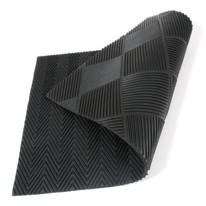 Gumová čisticí rohož DoubleSide 45 x 75 x 1 cm, černá