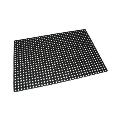 Gumová čisticí rohož Honeycomb 100 x 150 x 1,6 cm, černá
