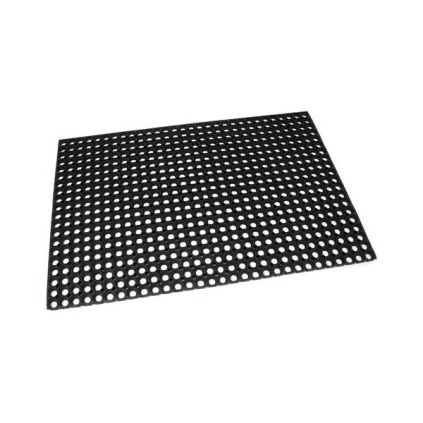 Gumová čisticí rohož Honeycomb 80 x 120 x 1,6 cm, černá