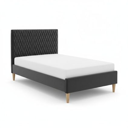 Postel Azurro Velvet 90 x 200 cm, šedá