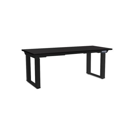 Výškově nastavitelný stůl OfficeTech Strong 180 x 80 cm, černá podnož, černá