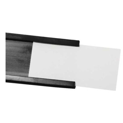 Etikety s fólií pro C-profil Magnetoplan 20 mm, bílá
