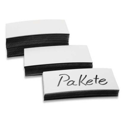 Magnetické etikety Magnetoplan 20 x 100 x 0,6 mm - 100 ks, bílá